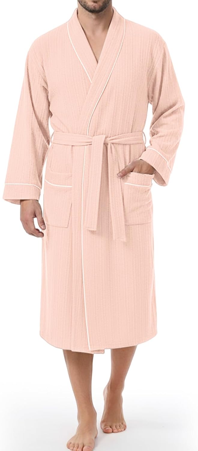 Lightweight Polyester Kimono‑Style Bathrobe