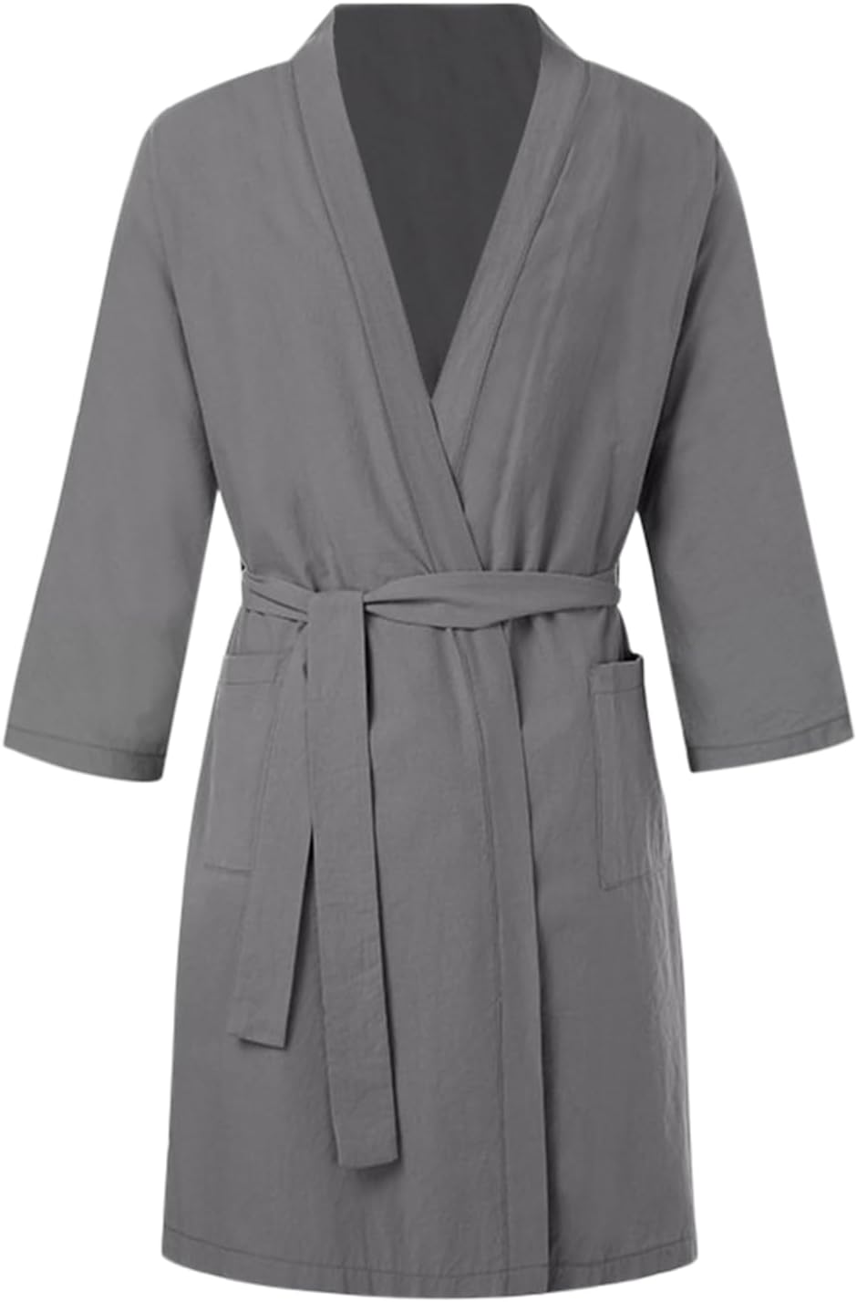 Four‑Season Knee‑Length Cotton Fiber Bathrobe