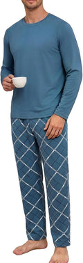 Piping‑Accent Satin Long‑Sleeve Leisure Pajama Set