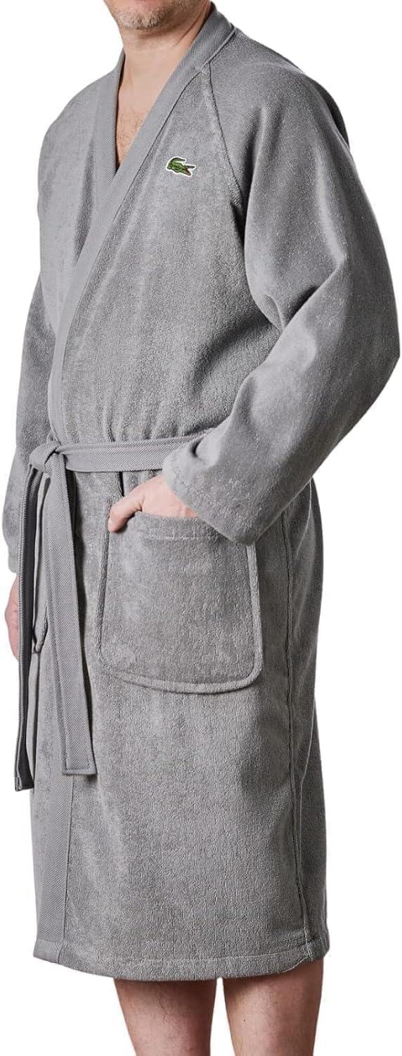 Cotton Terry Pique Unisex Spa Bathrobe