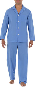 Classic Broadcloth Woven Long‑Sleeve Home Pajama Set
