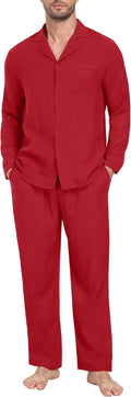 Wrinkle‑Resistant Polyester Long‑Sleeve Home Pajama Set