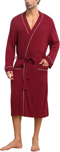 Kimono‑Style Breathable Cotton Blend Bathrobe