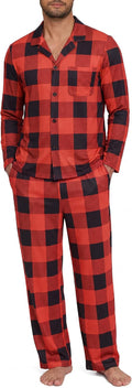Minimalist Crew‑Neck Knit Full‑Length Pajama Set