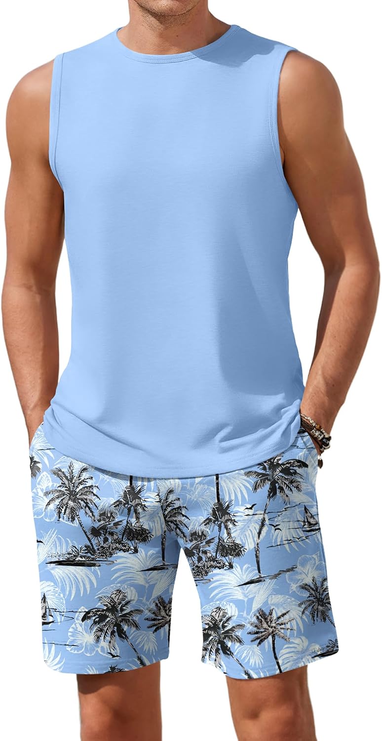 Sleeveless Tank‑Top Workout‑Focused Lounge Pajama Set