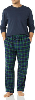 Brushed Cotton Flannel Long‑Sleeve Leisure Pajama Set
