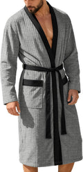 Breathable Mid‑Length Kimono‑Style Bathrobe