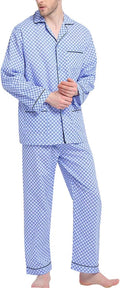 Lapel‑Collar Glossy Satin Long‑Sleeve Pajama Set