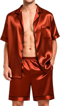 Color‑Block Rayon‑Spandex Long‑Sleeve Pajama Set