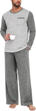 Color‑Block Rayon‑Spandex Long‑Sleeve Sleep Set