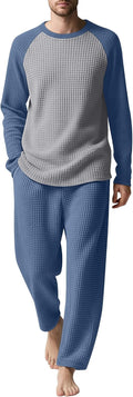 Notch‑Collar Stretch‑Knit All‑Season Long Pajama Set