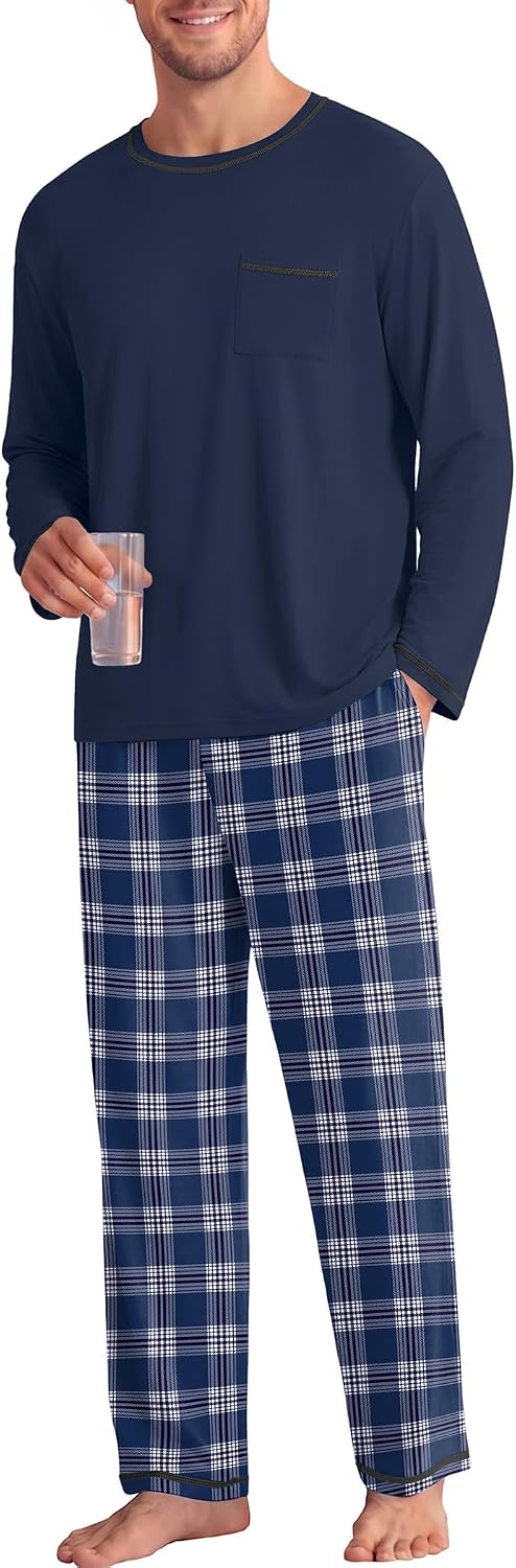 Lightweight Wrinkle‑Proof Long‑Sleeve Pajama Set