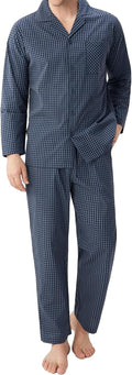 High‑Density Combed‑Cotton Henley Long‑Sleeve Pajama Set