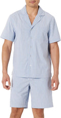 Two‑Tone Weave Flannel Long‑Sleeve Pajama Set