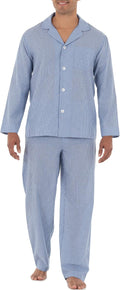 Broadcloth Woven Long‑Sleeve Relaxed‑Fit Pajama Set