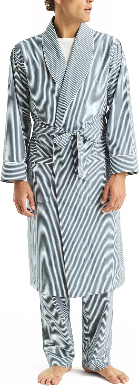 Simple Open‑Front Everyday Home Bathrobe