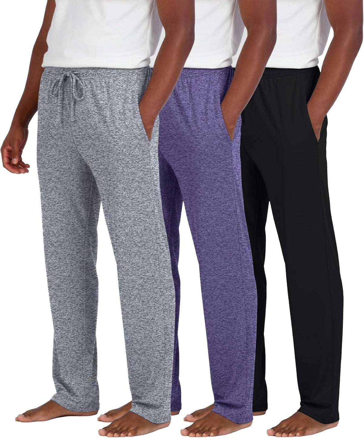 Spandex‑Blend Multi‑Pack Men's Lounge Pants