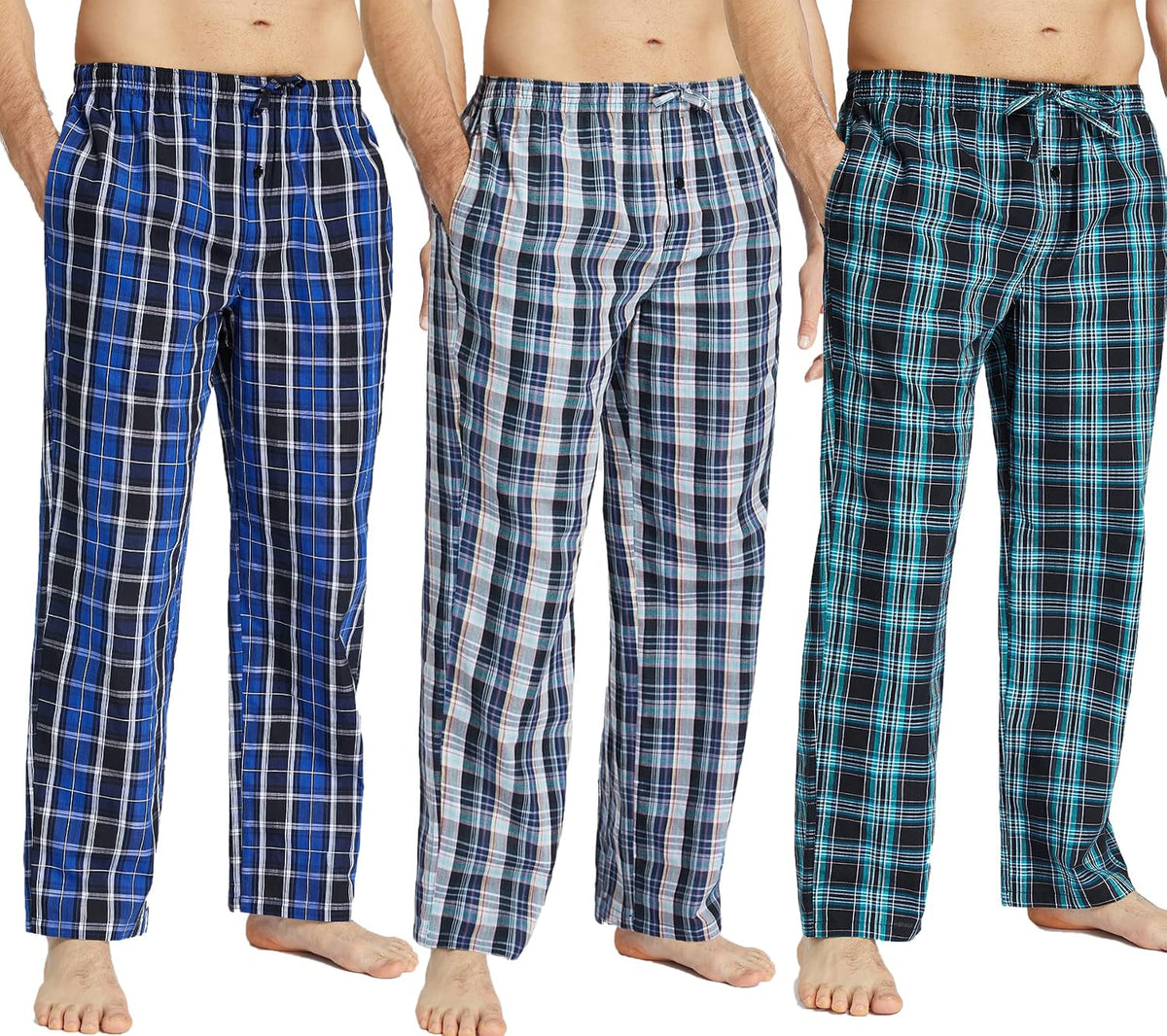 Moisture‑Wicking Cotton Men's Pajama Pants